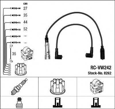 NGK 8262 Ignition Cable Kit